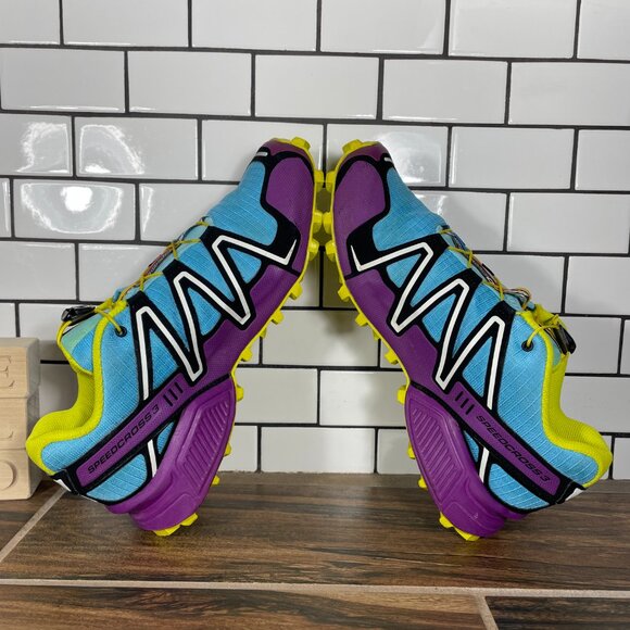 Salomon Speedcross 3 Trail Running Shoes Womens Size 9.5 Multicolor Sneakers - Picture 7 of 15